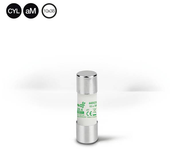 df Electric 440001 440001 Feinsicherung (Ø x L) 10.3 mm x 38 mm 1 A 500 V Träge -T- Inhalt 1 St.