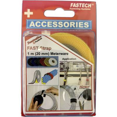 FASTECH® 910-750C Klettband zum Bündeln Haft- und Flauschteil (L x B) 1000 mm x 20 mm Gelb 1 m