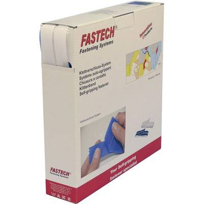 FASTECH® B20-SKL000025 Klettband zum Aufkleben Hotmelt Haft- und Flauschteil (L x B) 25000 mm x 20 mm Weiß 25 m