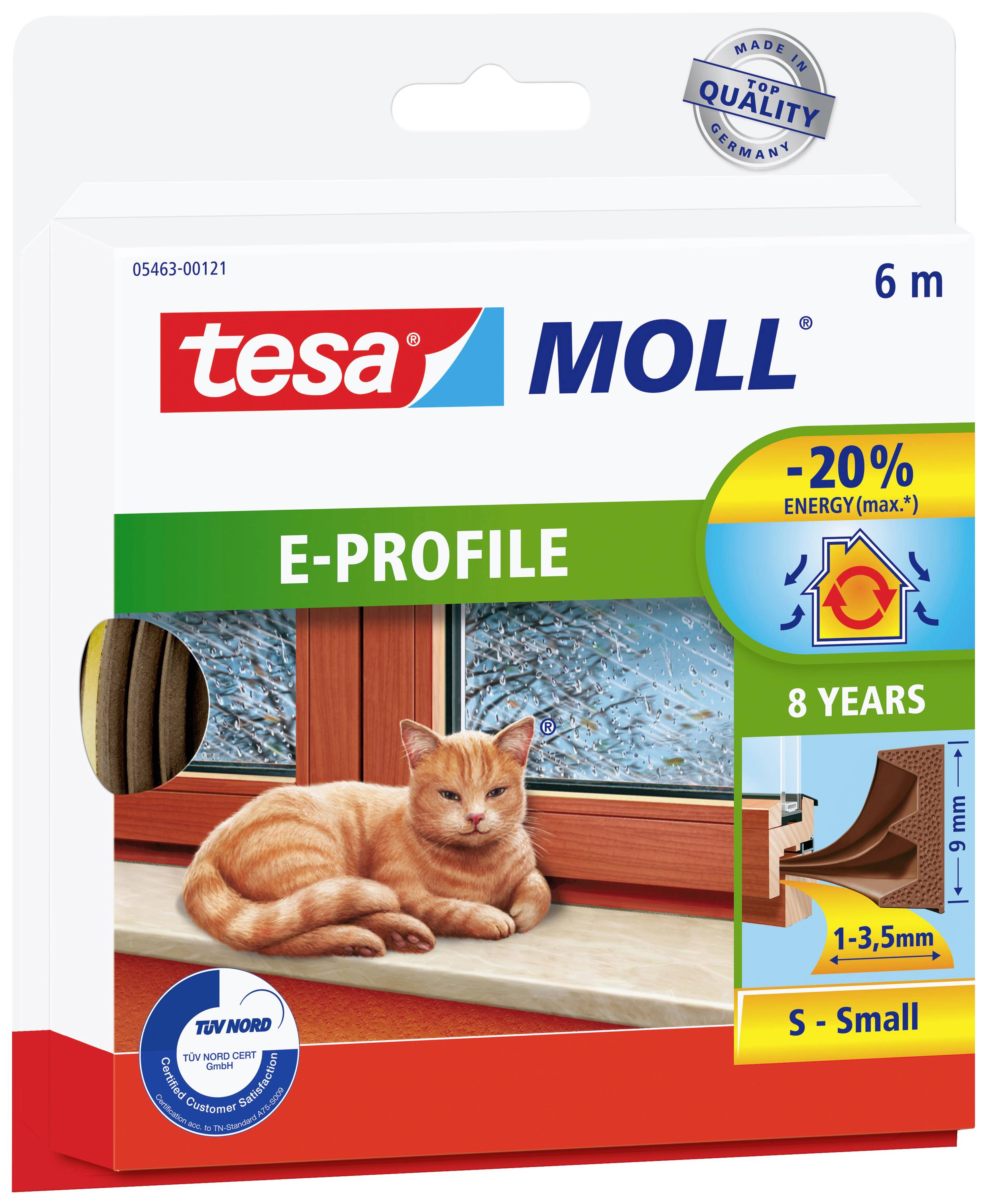 TESA Dichtband TESA tesamoll® Braun (L x B) 6 m x 9 mm Kautschuk Inhalt: 1 Rolle(n)