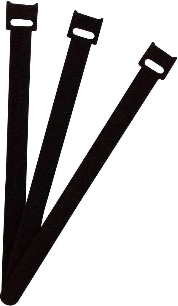 FASTECH® ETK-3-200-9999  Klettkabelbinder zum Bündeln Haft- und Flauschteil (L x B) 200 mm x 13 mm Schwarz 1 St.