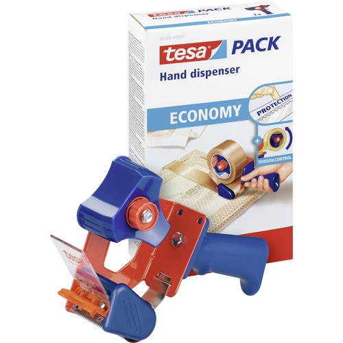 Thumbnail - tesa Packband-Abroller 06300-1-0 Blau, Rot Rollenbreite (max.): 50 mm Rollenlänge (max.) 66 m Mit Bremsvorrichtung, Mit ...