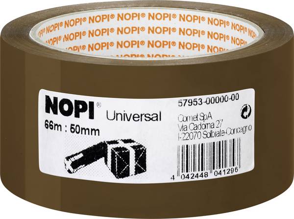 Nopi UNIVERSAL 57953-00000-00 Packband Braun (L x B) 66 m x 50 mm 1 St.