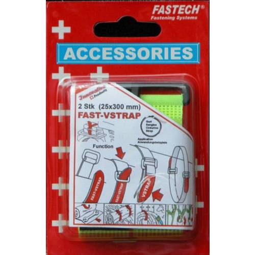 Thumbnail - FASTECH® 688-777 Klettband mit Gurt Haft- und Flauschteil (L x B) 300 mm x 25 mm Gelb 2 St.