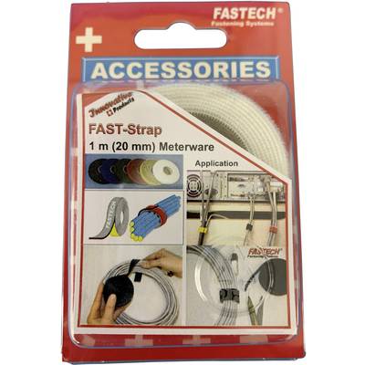 FASTECH® 910-010 Klettband zum Bündeln Haft- und Flauschteil (L x B) 1000 mm x 20 mm Weiß 1 m