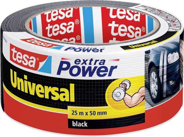 tesa UNIVERSAL 56388-00001-07 Gewebeklebeband tesa® extra Power Schwarz (L x B) 25 m x 50 mm 1 St.