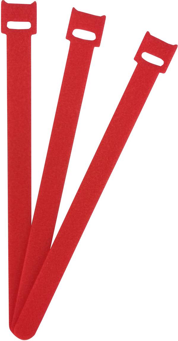 FASTECH® Klettkabelbinder zum Bündeln Haft- und Flauschteil (L x B) 200 mm x 13 mm Rot 100 St.