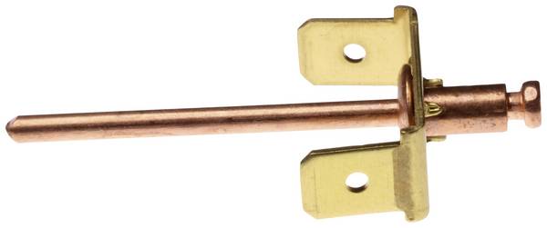 PB Fastener RIV 463 Erdanschluss ohne Isolierung Steckbreite: 6.3 mm Steckdicke: 0.8 mm 180 ° Unisoliert Metall 1 St. Piece