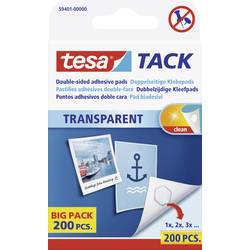 Image of tesa TACK Doppelseitige Klebepads Transparent Inhalt: 200 St.
