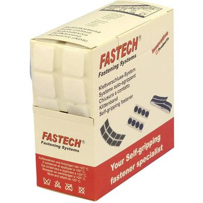FASTECH® B20-SQ000005 Klettquadrate zum Aufkleben Hotmelt Haft- und Flauschteil (L x B) 20 mm x 20 mm Weiß 460 Teile