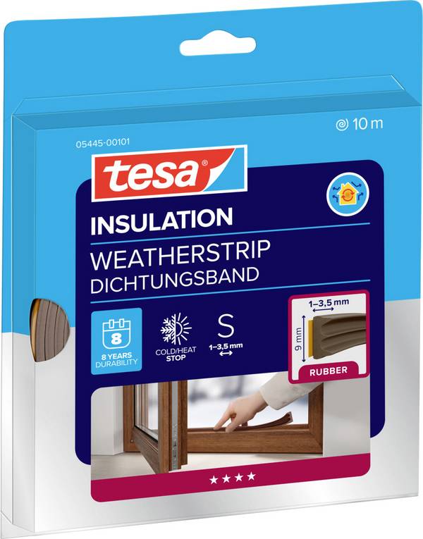 tesa E-PROFILE 05445-00101-00 Dichtband tesamoll® Braun (L x B) 10 m x 9 mm 1 St.