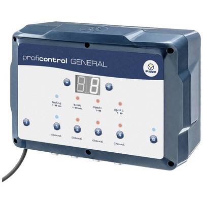 Elektronische Steuerungseinheit mit digitalem Display und vier bedienbaren Knöpfen, geeignet für verschiedene Steuerkanäle.