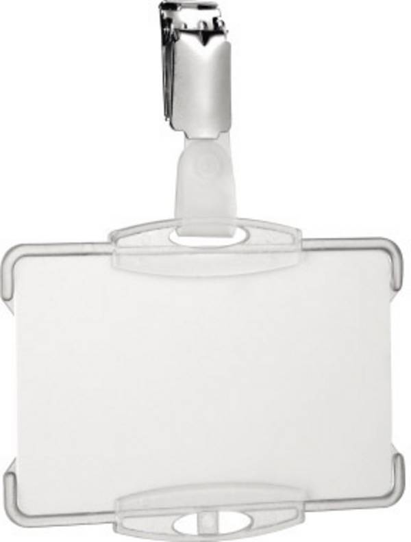 Namenschild 87x54mm transparent 25 St./Pack