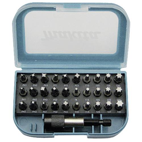Makita P-73374 Bit-Set 31teilig Kreuzschlitz Pozidriv, Kreuzschlitz Phillips, Innen-Sechsrund (TX)