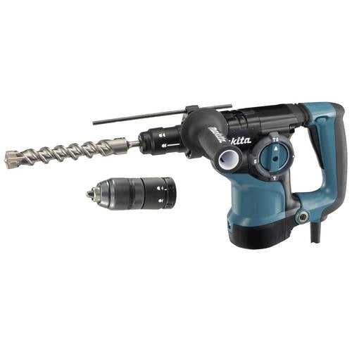Makita HR2811FT SDS-Plus-Kombihammer, Bohrhammer 800 W inkl. Koffer, ohne Akku, ohne Ladegerät