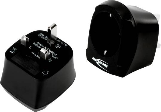 Ansmann 1250-0001 Reiseadapter  EU to UK