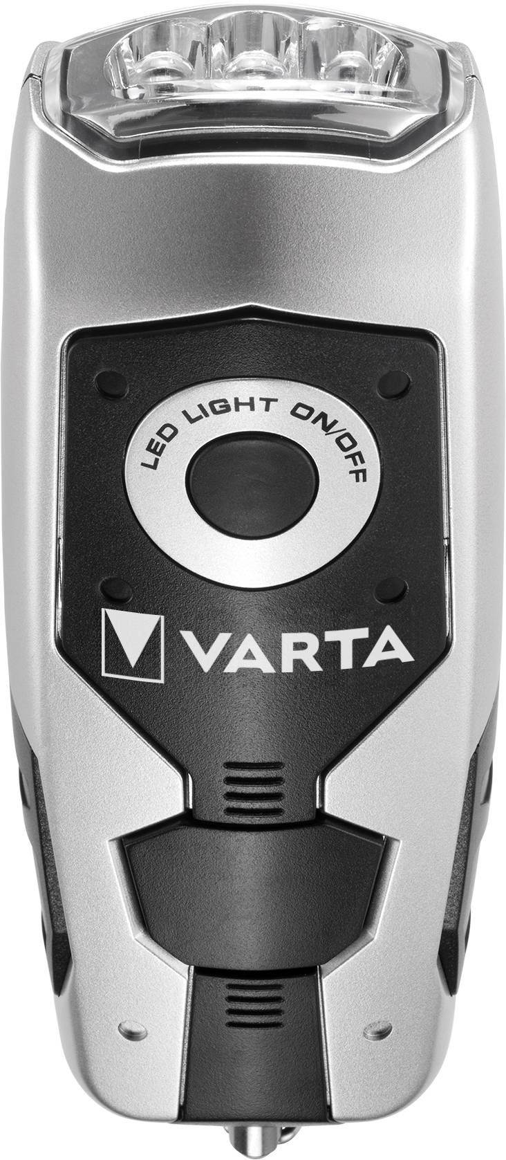 Akku mit Kurbel 17680 Varta Taschenlampe LED Dynamo Light inkl 