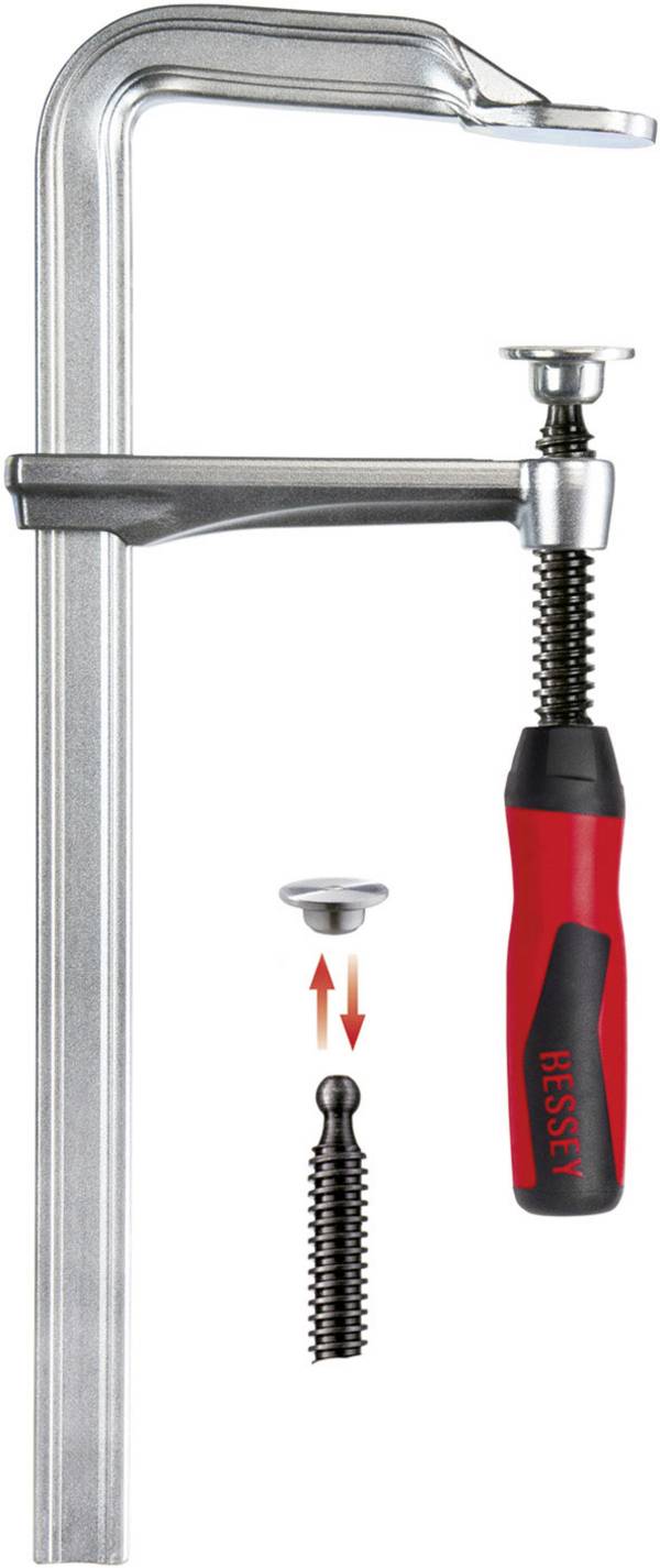 Ganzstahlschraubzwinge GZ-2K Spann-W.160mm A.80mm 2-K-Griff BESSEY