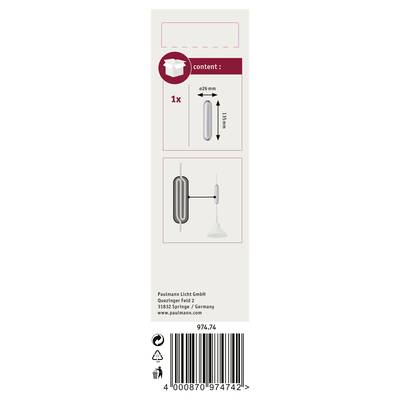 'Produktverpackung für Leuchtmittel: Enthält 1 Stück, Maße Ø26 mm x H131 mm. Hersteller: Paulmann Licht GmbH, Springe, Deutschland.'
