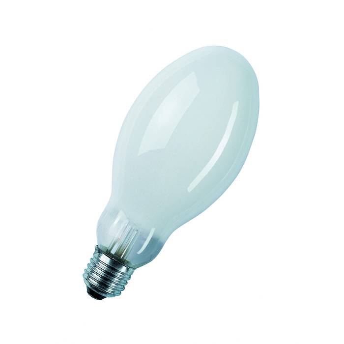 Eine leuchtende Glühbirne mit Schraubsockel.