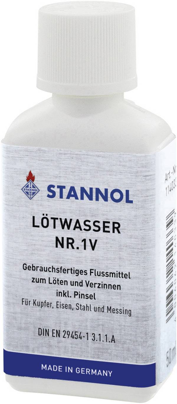 Stannol 114033 Lötwasser Inhalt 50 ml F-SW 12