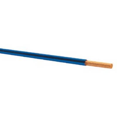 Ein blau ummanteltes Kupferkabel, geeignet für elektrische Installationen.