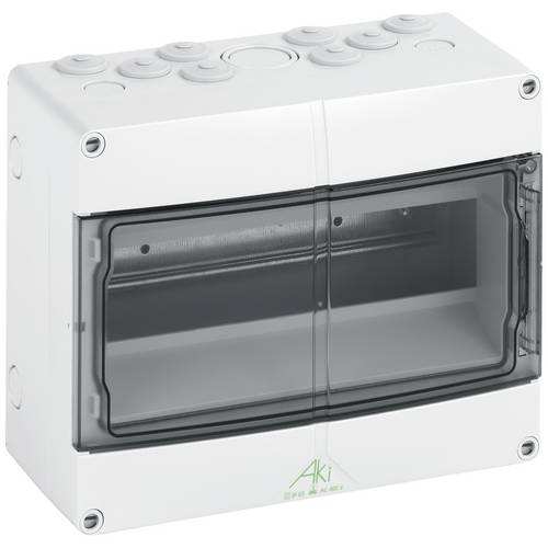 Spelsberg 73641201 Aki 12 Kleinverteiler Aufputz Anzahl Teilungen = 12 Anzahl Reihen = 1 Inhalt 1 St.