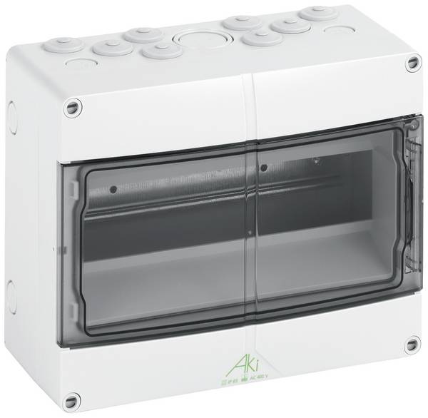 Spelsberg 73641201 Aki 12 Kleinverteiler Aufputz Anzahl Teilungen = 12 Anzahl Reihen = 1 Inhalt 1 St.