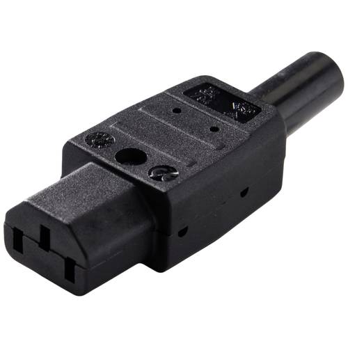 Martin Kaiser 794/sw Kaltgeräte-Steckverbinder 794 Buchse, gerade Gesamtpolzahl: 2 + PE 10 A Schwarz 1 St.