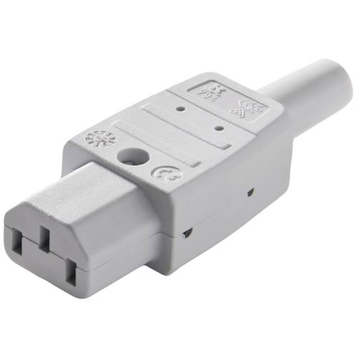 Martin Kaiser 794/gr Kaltgeräte-Steckverbinder 794 Buchse, gerade Gesamtpolzahl: 2 + PE 10 A Grau 1 St.