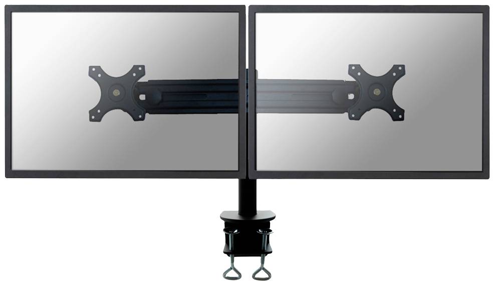 Neomounts Monitor-Tischhalterung FPMA-D700D 2 Display(s) 48,3 cm (19") - 76,2 cm (30") Schwarz Höhenverstellbar, Neigbar