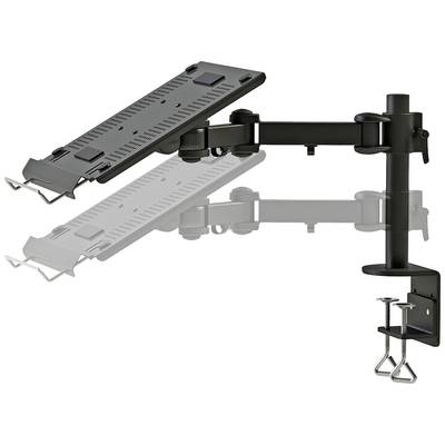 Laptop-Halterung zur Befestigung an einem Tisch; verstellbarer Arm für flexible Positionierung. Ideal zur Optimierung des Arbeitsplatzes.