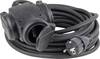 AS Schwabe 60446 Strom Verlängerungskabel 16 A Schwarz 10.00 m H07RN-F 3G 2,5 mm²