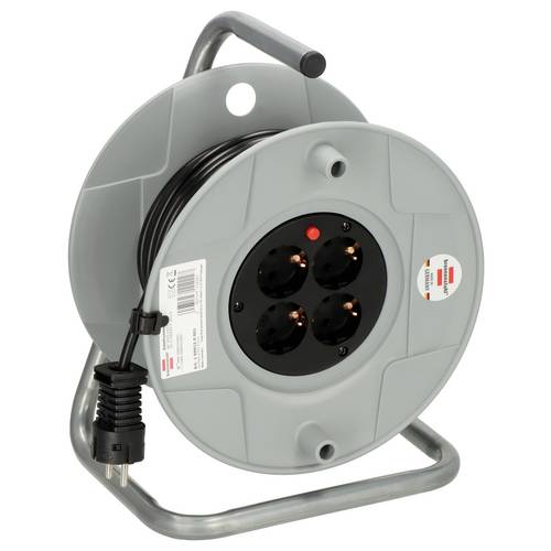 Brennenstuhl 1099150001 Kabeltrommel 25.00 m Schwarz Schutzkontakt-Stecker