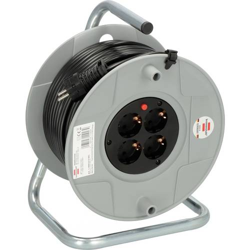 Brennenstuhl 1099160001 Kabeltrommel 50.00 m Schwarz Schutzkontakt-Stecker
