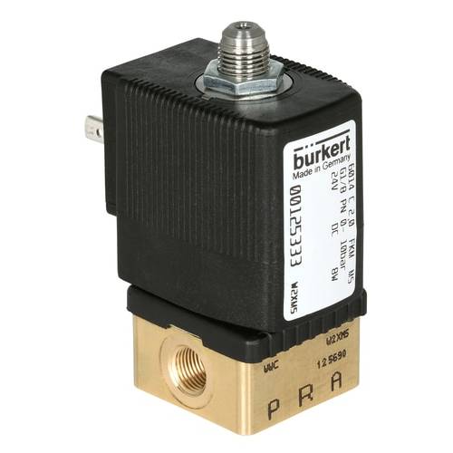 Thumbnail - Bürkert Direktgesteuertes Ventil 126213 6014 24 V/AC Gehäusematerial Messing Dichtungsmaterial FKM 1 St.
