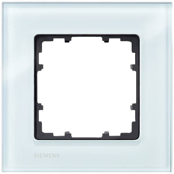 Siemens Schalterprogramm 1fach Rahmen  Delta Glas satiniert 5TG1201 1 St.
