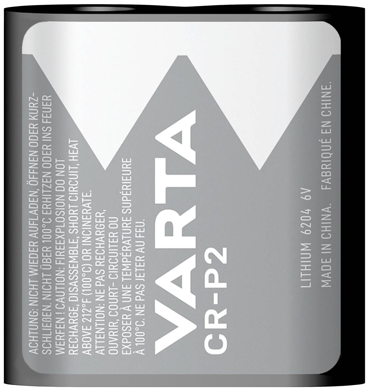 VARTA Prof. Batterie CR P2 Lithium1.600 mAh 6,0 V