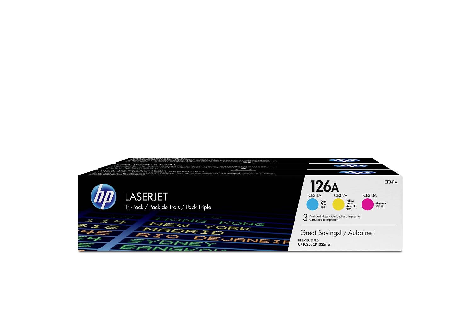 HP Toner 126A Original Kombi-Pack Cyan, Magenta, Gelb 1000 Seiten CF341A