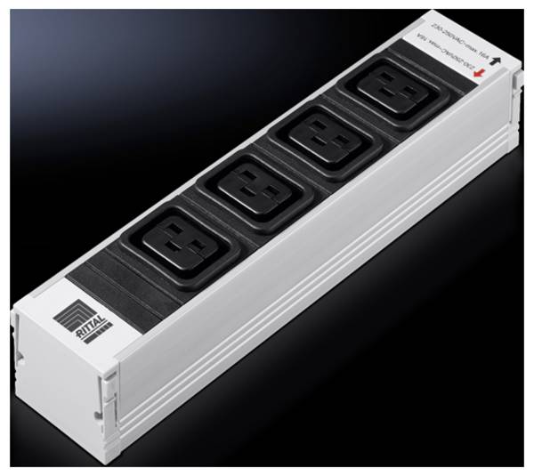 Rittal - Steckdosenleiste (Plug-In-Modul) - Ausgangsanschlüsse: 4 (IEC 60320 C19)