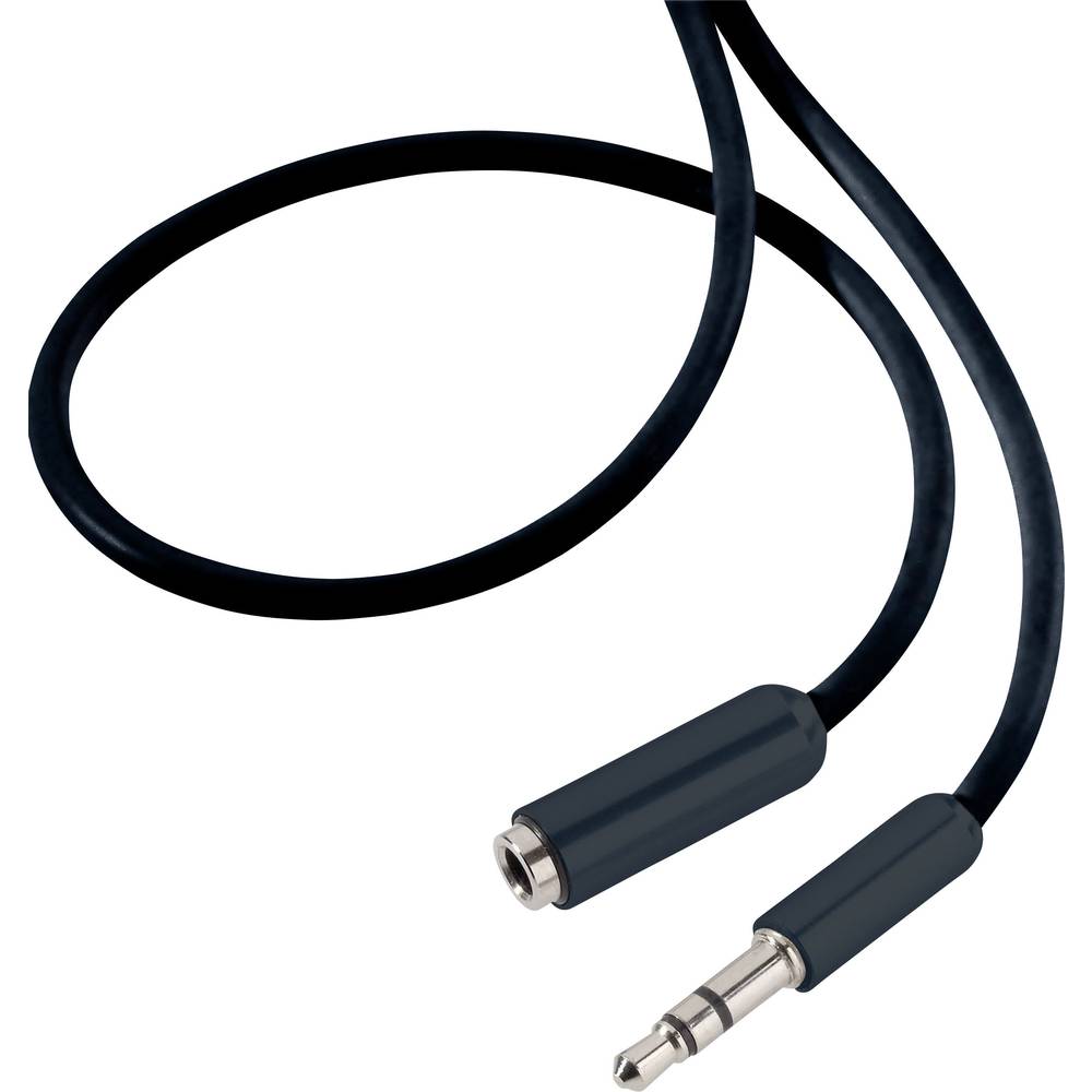 SpeaKa Professional Jackplug Audio Verlengkabel [1x Jackplug male 3.5 mm 1x Jackplug female 3.5 mm] 