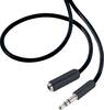 SpeaKa Professional SP-7870476 Klinke Audio Verlängerungskabel [1x Klinkenstecker 3.5 mm - 1x Klinkenbuchse 3.5 mm] 0.50 m Schwarz SuperSoft-Ummantelung