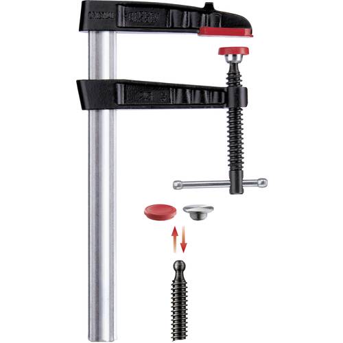 Temperguss-Schraubzwinge TG-K 250/120 Bessey TG25K Spann-Weite (max.):250 mm Ausladungs-Maße:120 mm