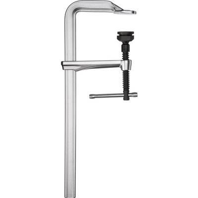 Metallzwinge mit verstellbarem Schraubmechanismus zum Fixieren von Materialien.
