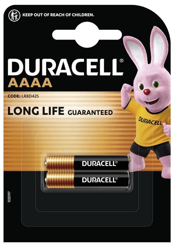 Duracell MN2500 Ultra Mini (AAAA)-Batterie Mini (AAAA) Alkali-Mangan 1.5 V 600 mAh 2 St.