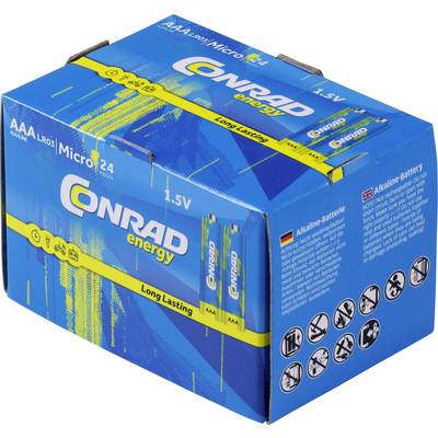 Conrad energy LR03 Micro (AAA)-Batterie Alkali-Mangan  1.5 V 24 St.