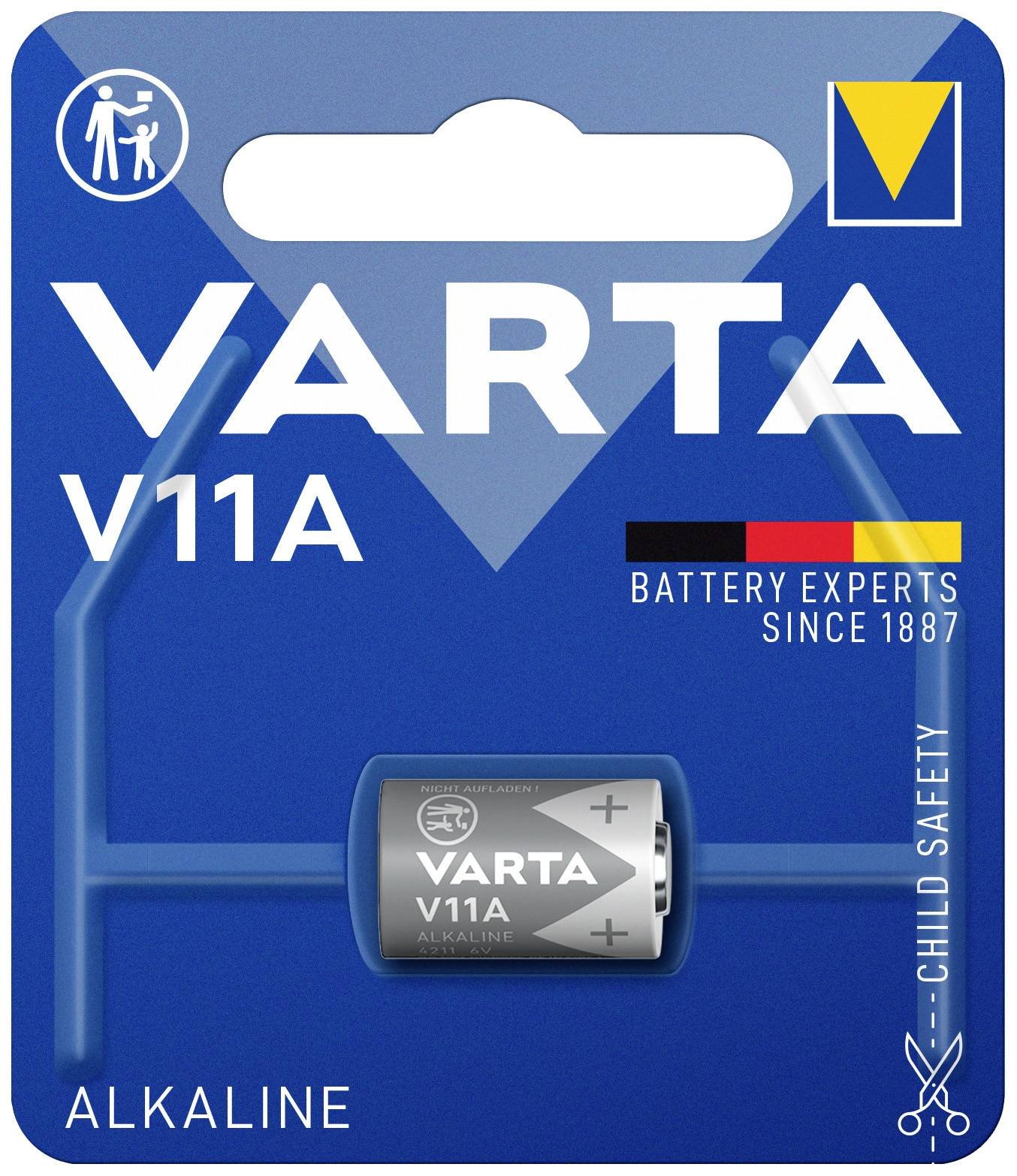 VARTA Spezial-Batterie 11 A Alkali-Mangan Varta Professional Electronics V11A 6 V 38 mAh 1 St.