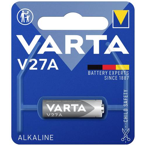 Thumbnail - Varta ALKALINE Special V27A Bli 1 Spezial-Batterie 27 A Alkali-Mangan 12 V 19 mAh 1 St.