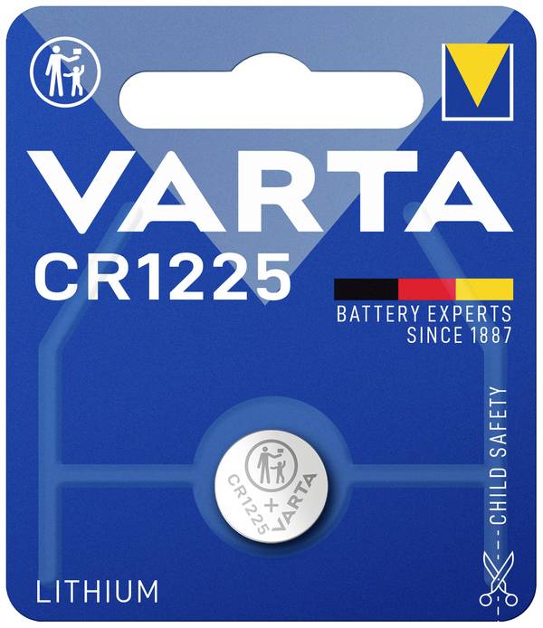 Varta Knopfzelle CR1225 3 V 1 St. 48 mAh Lithium LITHIUM Coin CR1225 Bli 1