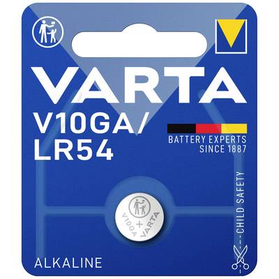 Varta Knopfzelle LR 54 1.5 V 1 St. 70 mAh Alkali-Mangan ALKALINE Spec. V10GA/LR54 Bli2